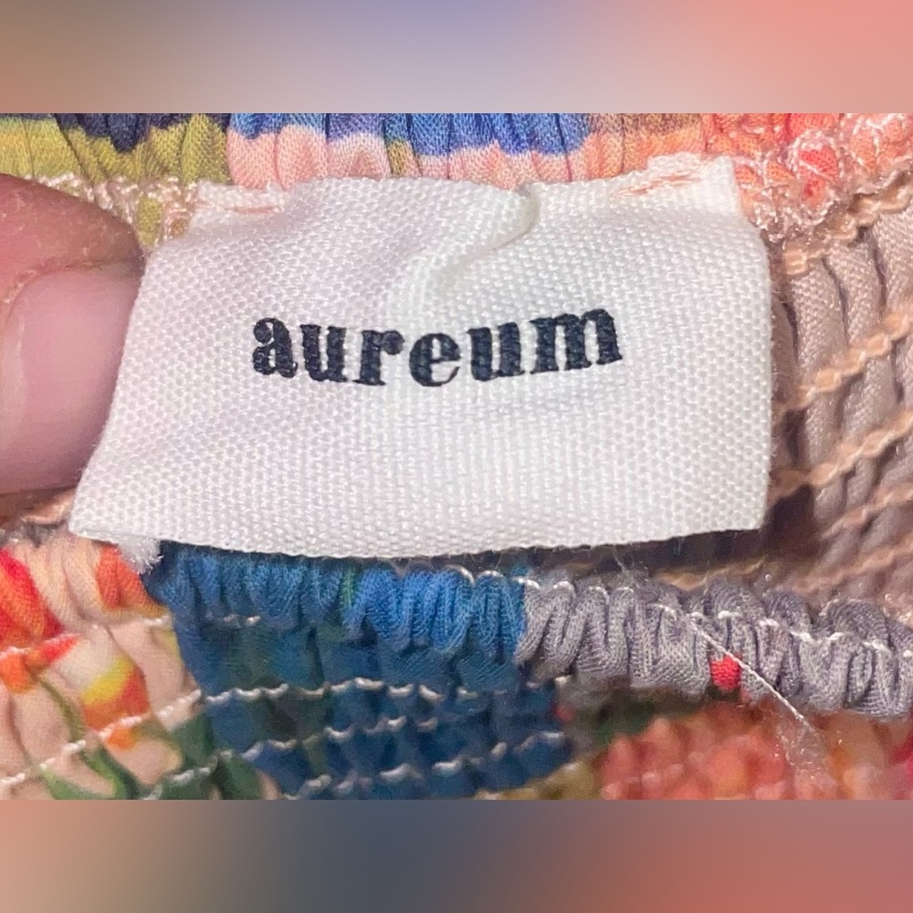 AUREUM Multicolor Patchwork Off The Shoulder Dress - image 4